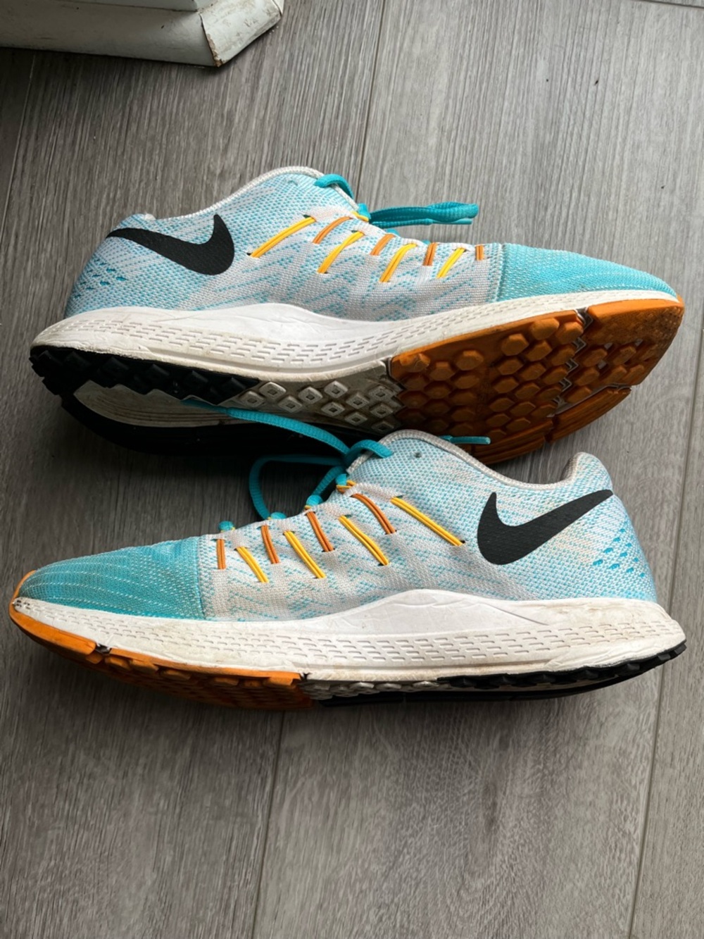Nike Zoom Teal & Orange Running Shoes